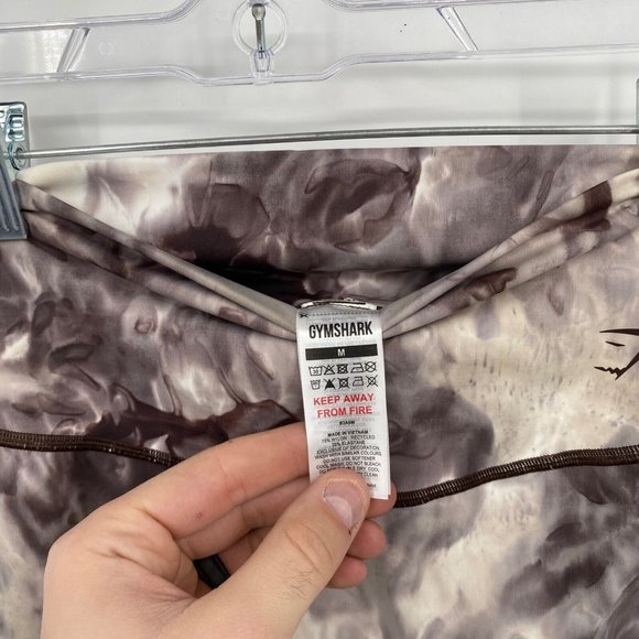 GymShark NWT Women's Cement Brown Spray Dye ELEVATE Leggings, Size Medium - Picture 5 of 6